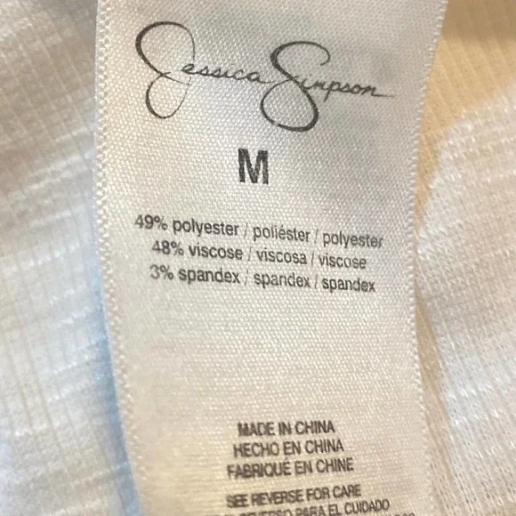 NWT JESSICA SIMPSON Gwen Tank in Gardenia, Medium - Picture 6 of 8
